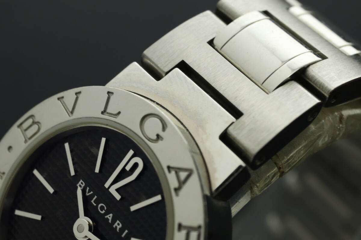 LVSP6-4-76 7T051-3 BVLGARI ブルガリ 腕時計 BB23SS ブルガリブルガリ クォーツ 約51g レディース シルバー 付属品付き 動作品 中古_画像5