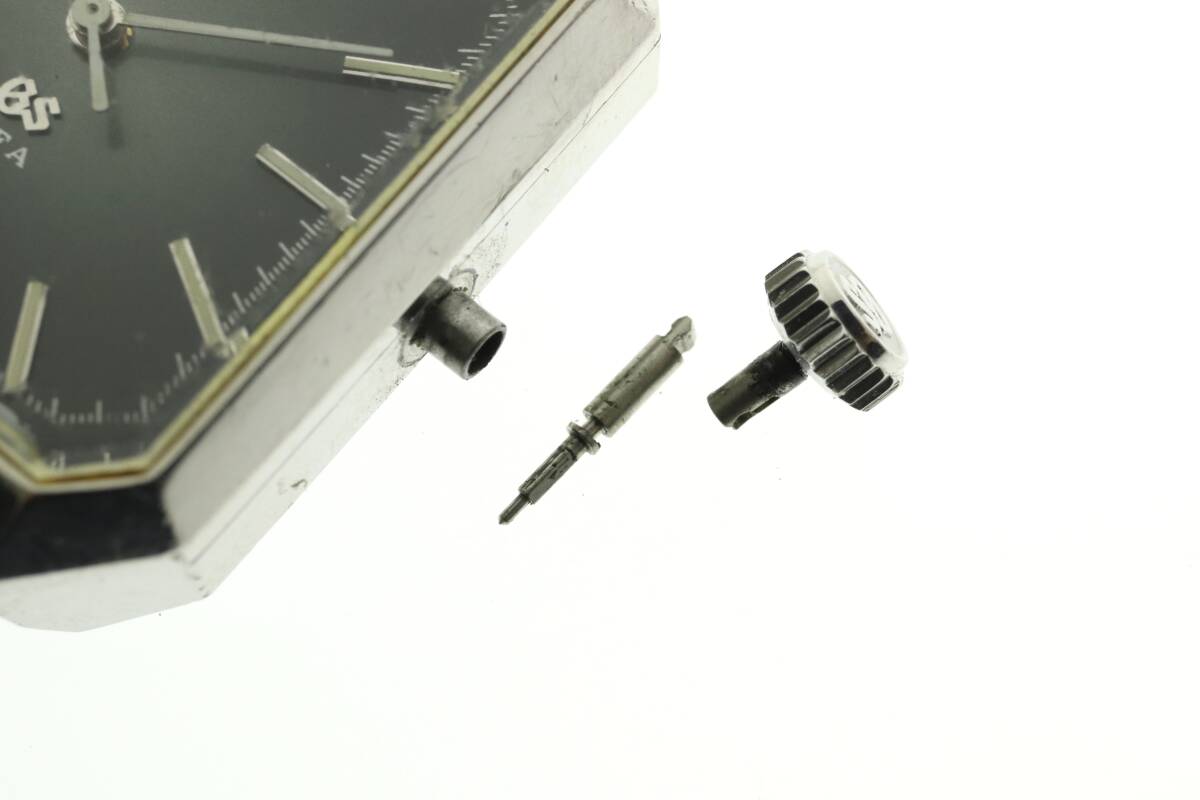 LVSP6-4-75 7T051-2 グランドセイコー GS 腕時計 1984-3000 VFA スクエア 手巻き 約24g レディース シルバー 付属品付き ジャンクの画像7