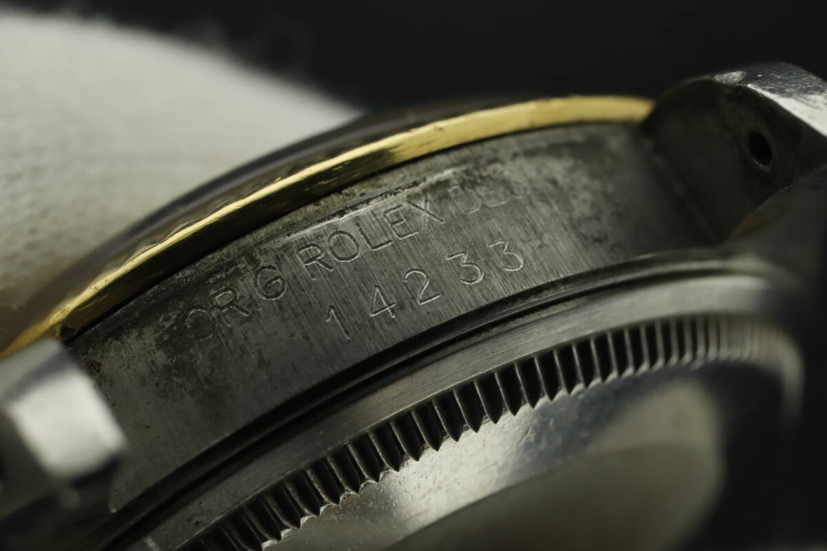 LVSP6-4-46 7T044-16 ROLEX ロレックス 腕時計 14233 オイスターパーペチュアル 自動巻き N番 約100g メンズ コンビ ジャンク
