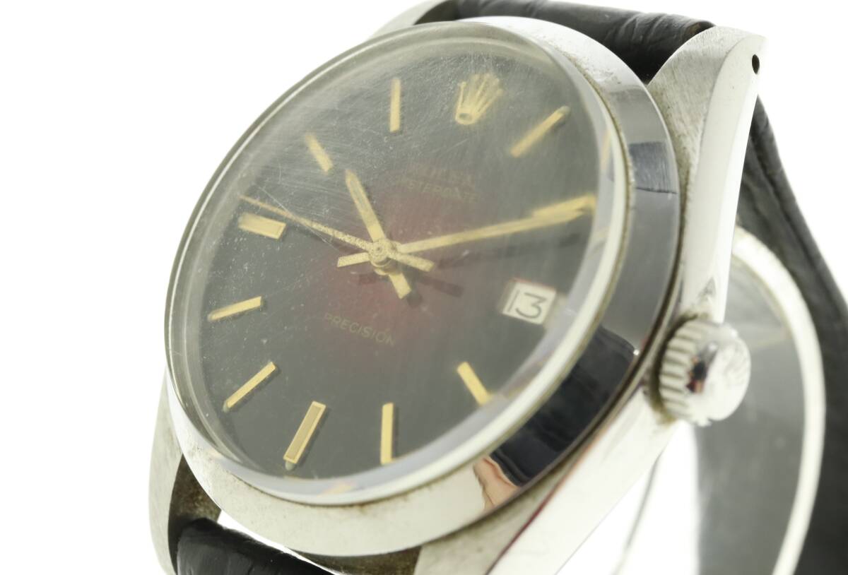 VMPD6-35-29 ROLEX ロレックス 腕時計 6694 オイスター デイト プレシジョン 手巻き 57番台 7桁 約46g メンズ シルバー 動作品 中古の画像1