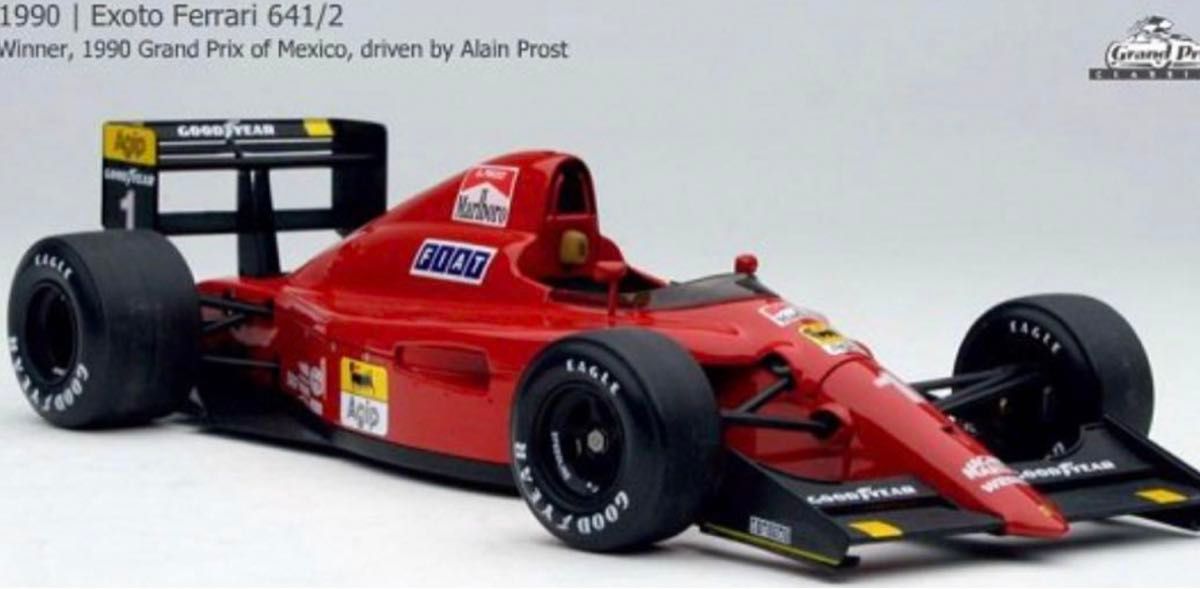 ★超美品　エグゾト 1/18 フェラーリ 641/2 メキシコGP 優勝 アラン・プロスト 1990 