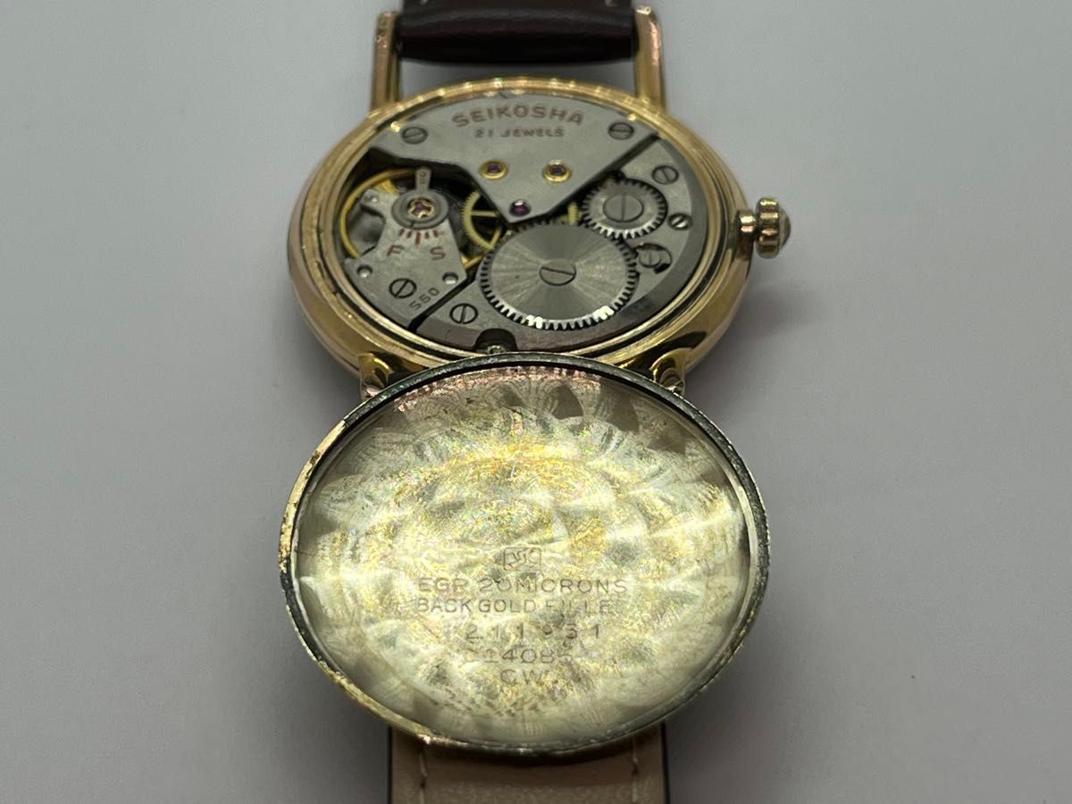 SEIKO CROWN セイコー クラウン Diashock 21石 手巻き腕時計 SEIKO CROWN セイコー クラウン Diashock 21石 手巻き腕時計