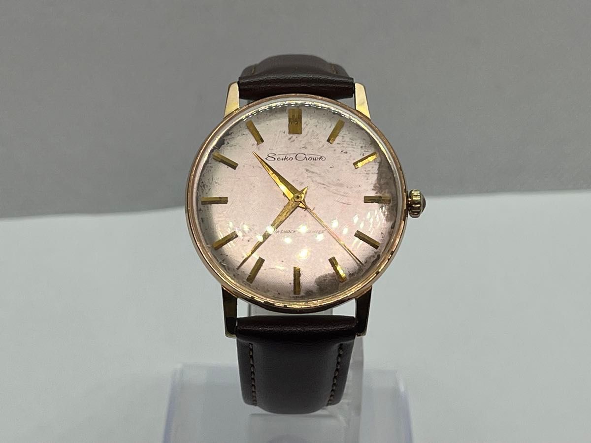 SEIKO CROWN セイコー クラウン Diashock 21石 手巻き腕時計 SEIKO CROWN セイコー クラウン Diashock 21石 手巻き腕時計
