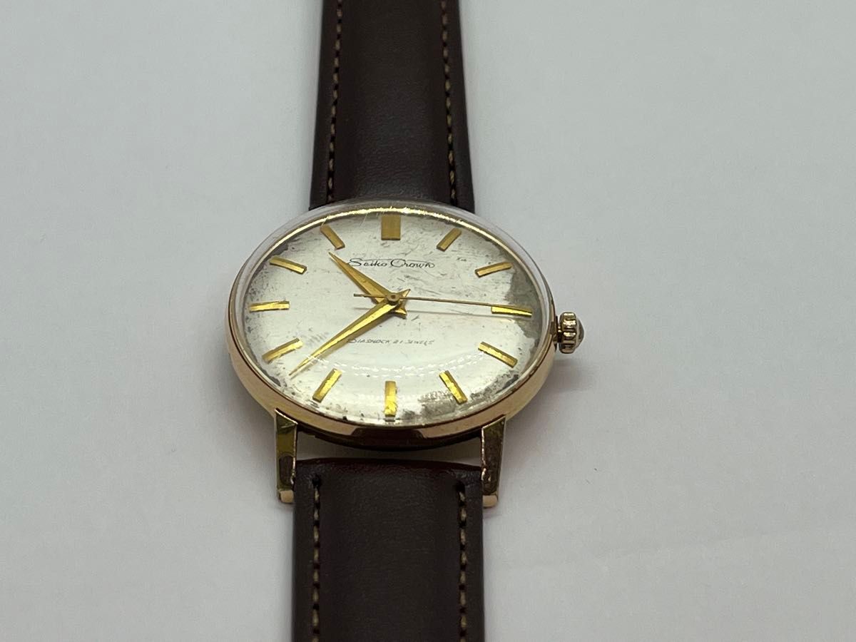 SEIKO CROWN セイコー クラウン Diashock 21石 手巻き腕時計 SEIKO CROWN セイコー クラウン Diashock 21石 手巻き腕時計