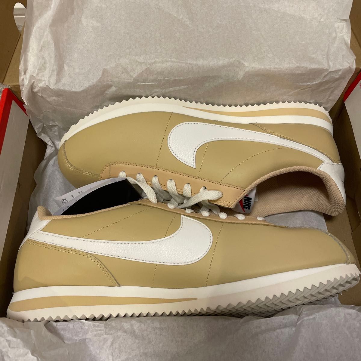 【新品28.0cm】ナイキ NIKE レザーコルテッツ CORTEZ　ベージュ キャメル camel ベージュ