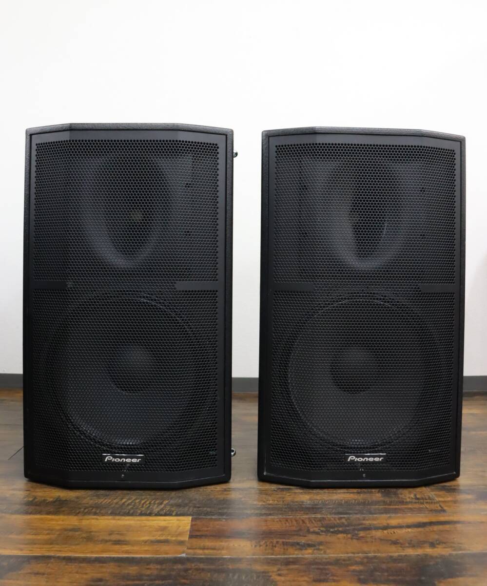  sound out OK Pioneer/ Pioneer speaker pair XPRS15 2 pcs /1 collection audio / recording sound equipment / machinery Pioneer DJ weight approximately 28kg J1342+