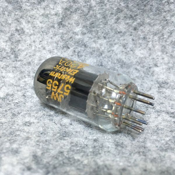 ●WesternElectric 420A JW5755● 傍熱双三極管 黒プレート 新品同様 測定済 ペア その１ H_画像4