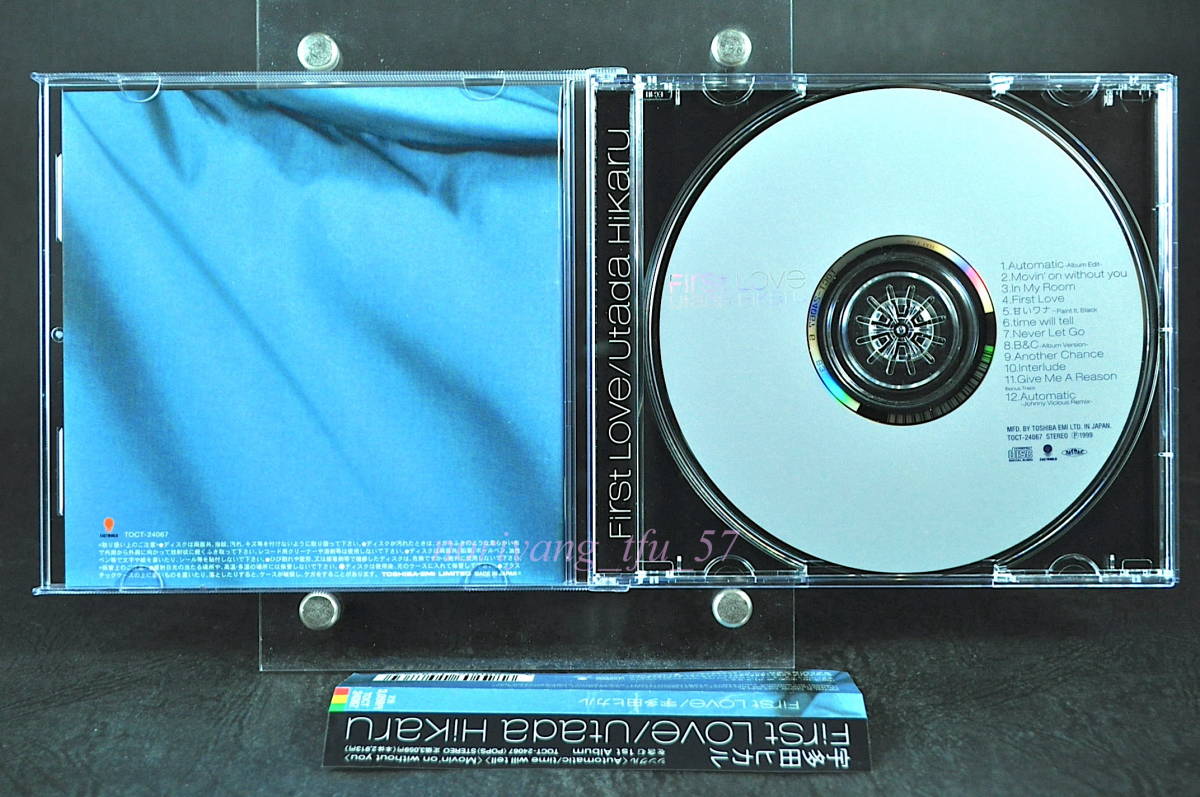 帯付☆ 宇多田ヒカル First Love / ファースト・ラヴ ■99年盤 全12曲収録 CD 1st アルバム♪Automatic,Movin’on without you, TOCT-24067の画像4
