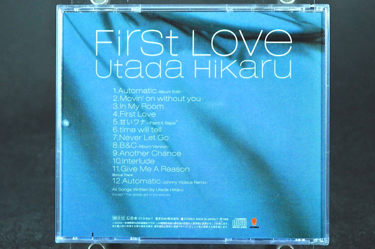 帯付☆ 宇多田ヒカル First Love / ファースト・ラヴ ■99年盤 全12曲収録 CD 1st アルバム♪Automatic,Movin’on without you, TOCT-24067の画像10