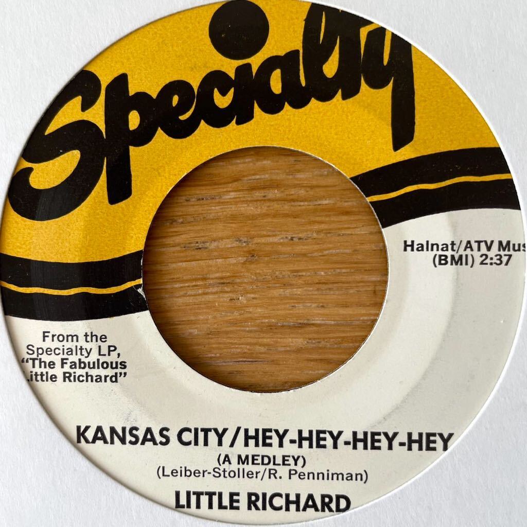 7'' Little Richard Kansas City Hey-Hey-Hey-Hey/Lonesome & Blue Specialty 50s R&B R&R rock&roll beatles chuck berry larry williams _画像1