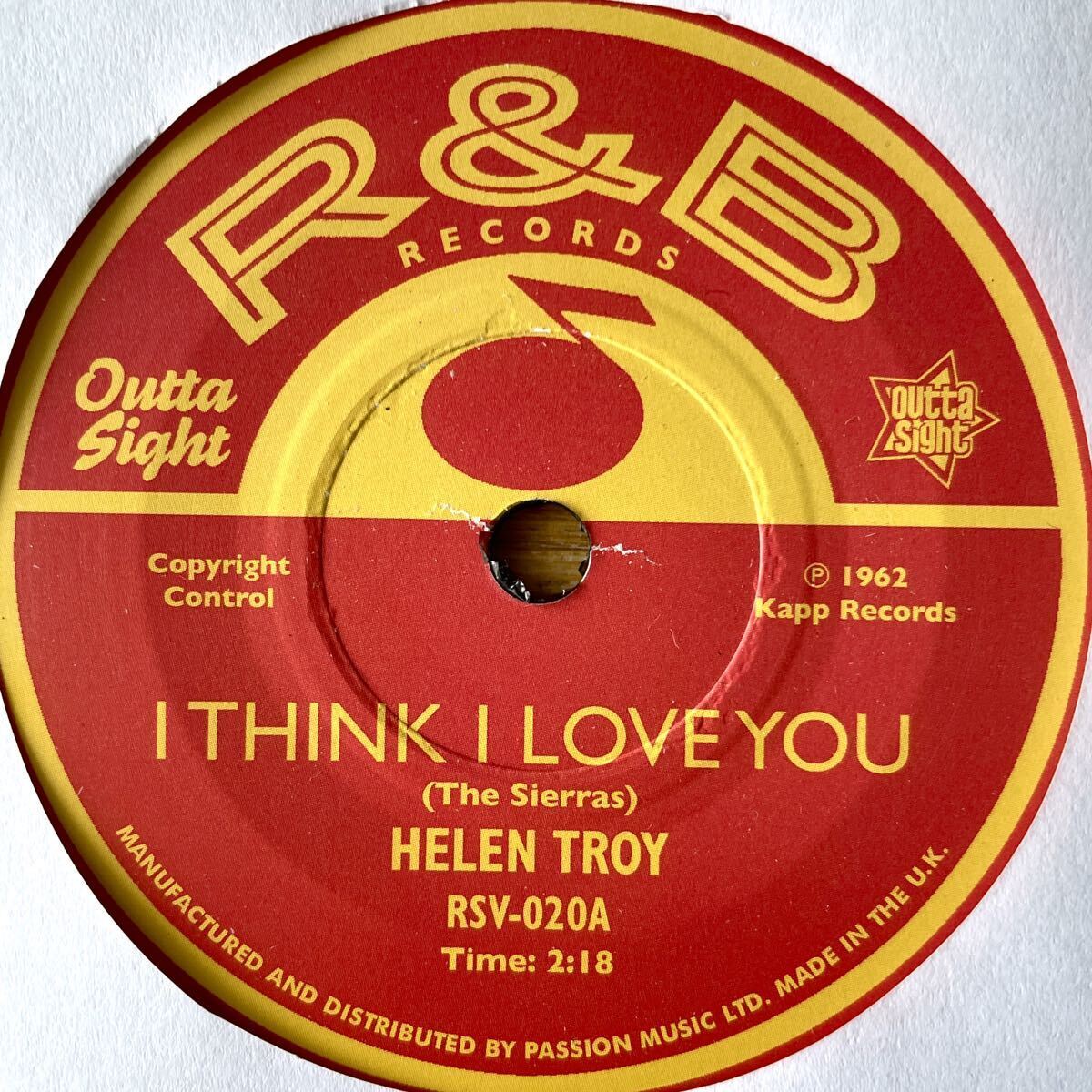 7'' Helen Troy/I Think I Love You Frances Burnett/How I Miss You So 50s 60s R&B ノーザンソウル モッズ northern soul r&b mods 60's_画像1