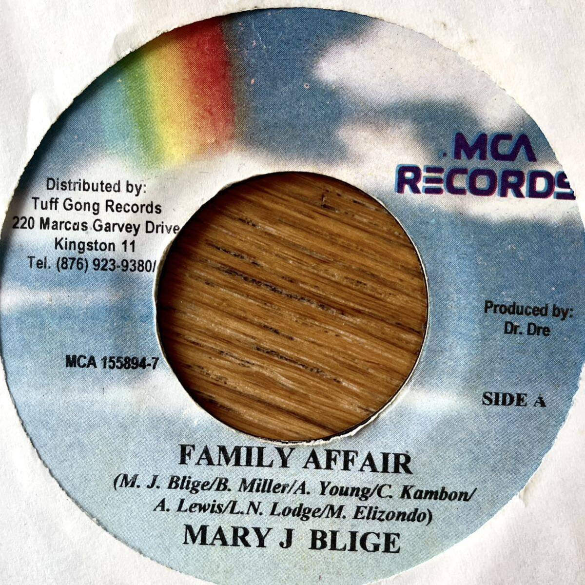 7'' Mary J. Blige/Family Affair MCA Records Jamaica R&B Hip Hop reggae dancehall dr.dre tuff gong メアリーJ. ブライジ ヒップホップの画像1