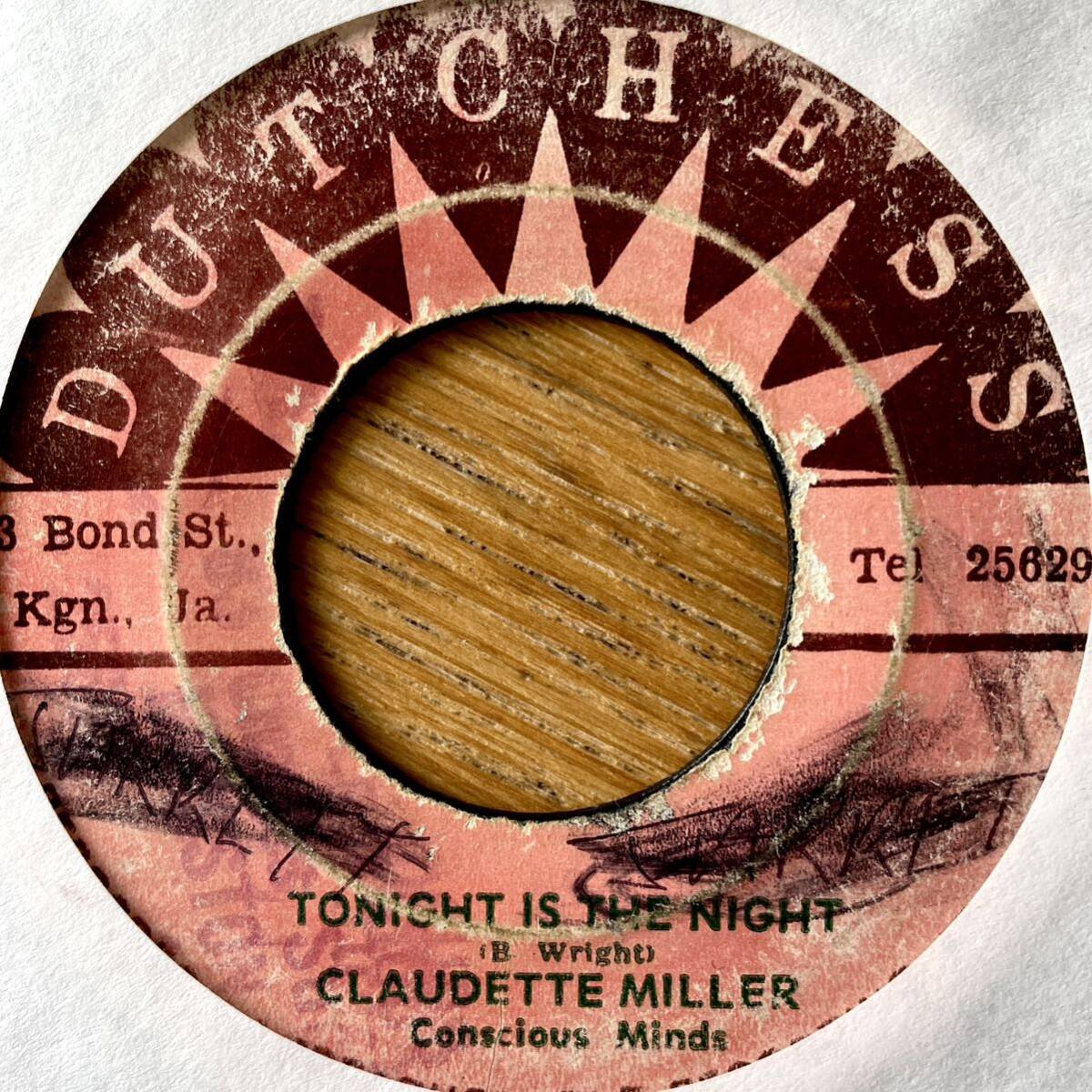 7'' Claudette Miller Tonight Is The Night Betty Wright rocksteady lovers rock reggae ska soul marcia griffiths phyllis dillonの画像1
