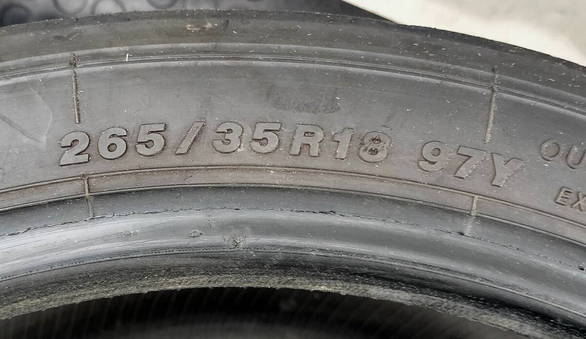 2本組中古A052 265/35R18 2021年後半製 ハイグリップラジアル ヨコハマ YOKOHAMAの画像9