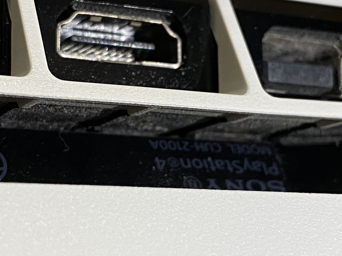 SONY PlayStation4 本体 CUH-2100A コントローラー1本 PS4 グレイシャーホワイト 500GB 通電確認済の画像10