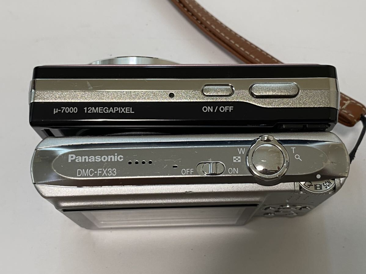 【2点セット】デジカメ OLYMPUS オリンパス u-7000 動作確認済 Panasonic LUMIX DMC-FX33 コンパクトカメラ パナソニック_画像6