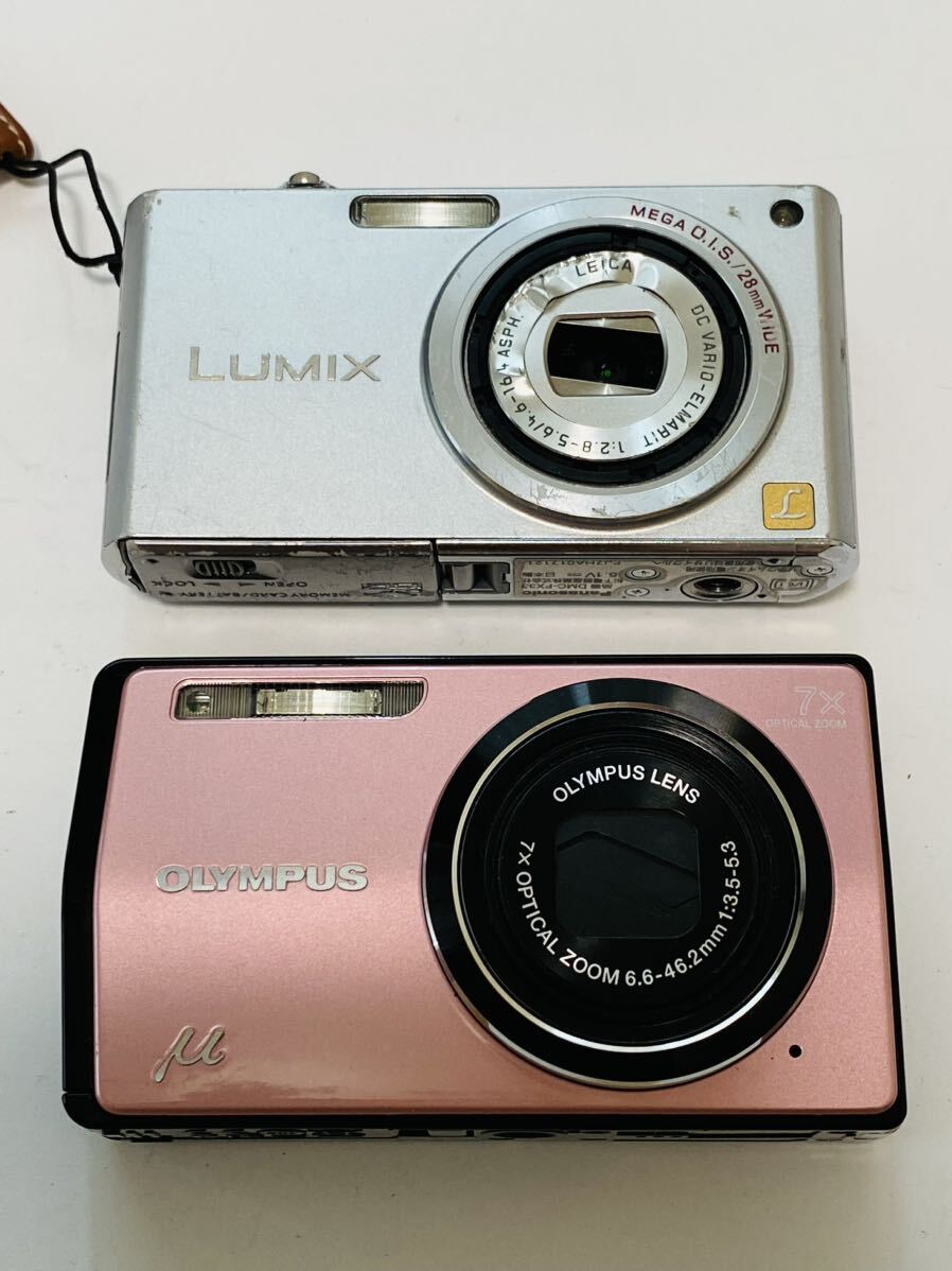 【2点セット】デジカメ OLYMPUS オリンパス u-7000 動作確認済 Panasonic LUMIX DMC-FX33 コンパクトカメラ パナソニック_画像2