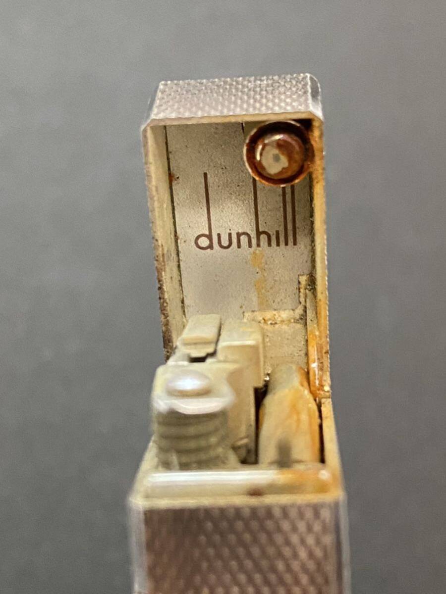 dunhill ダンヒル ライター ガスライター 喫煙具 喫煙グッズ シルバー系 コレクション ローラー式 着火未確認 の画像8