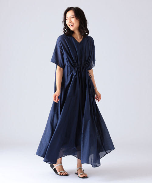  beautiful goods *AK+1 silk .! easy do Lost over dress One-piece .. san produce EFFE BEAMS