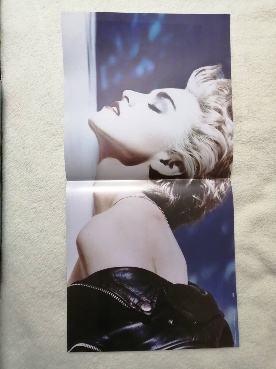 【新品同様】Madonna True Blue ブルー・ヴィニールLP ポスター付き USAオリジナル限定盤 マドンナ トゥルー・ブルー の画像3