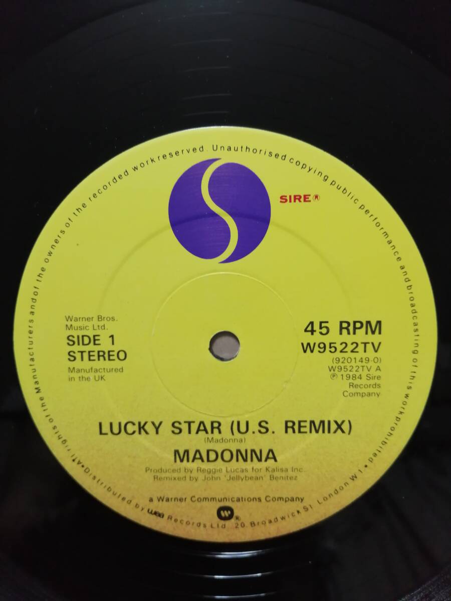 【入手困難12"】Madonna Lucky Star US Remix UKオリジナル マドンナ ラッキー・スターの画像2