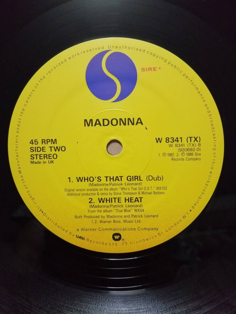 【入手困難12"】Madonna Who's That Girl -Dub- UKオリジナル マドンナ フーズ・ザット・ガールの画像4