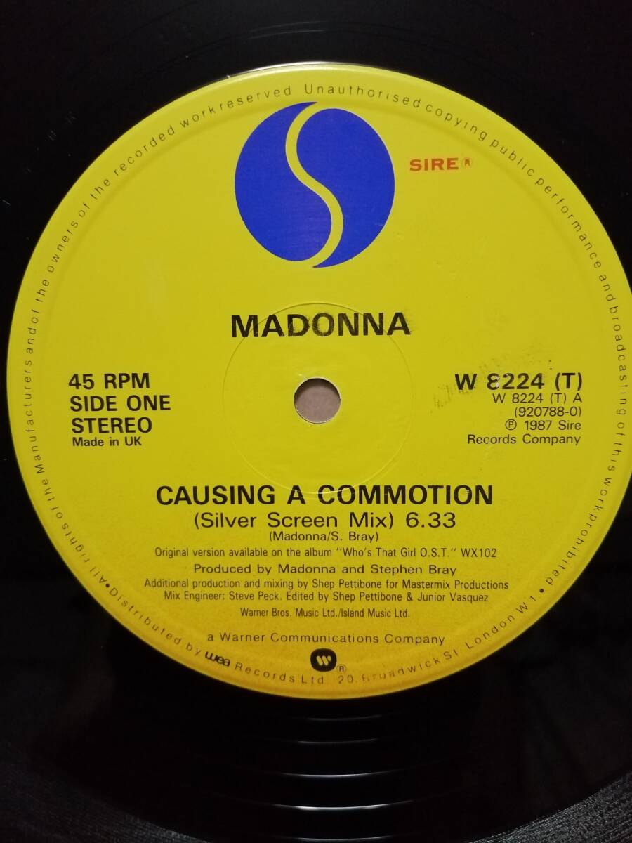 【入手困難12"】Madonna Causing A Commotion UKオリジナル　マドンナ　コモーション_画像3