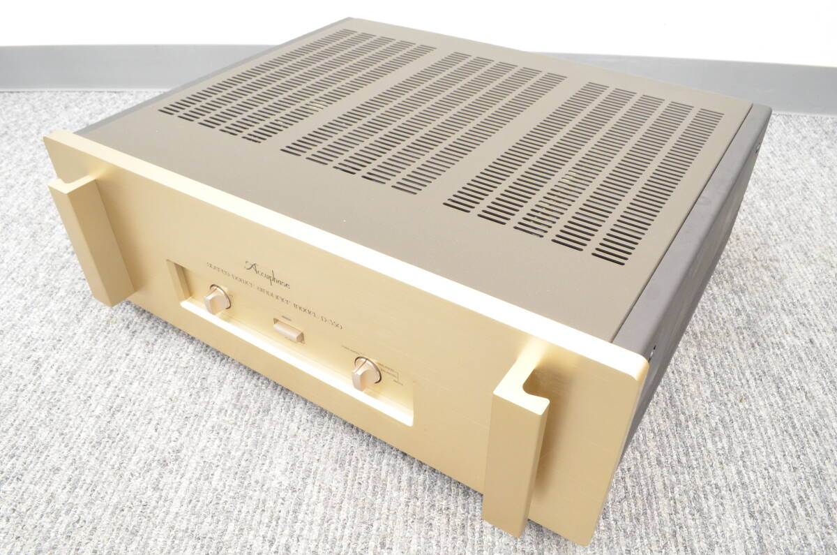 H★通電OK☆Accuphase アキュフェーズ P-350 ステレオパワーアンプ オーディオ 音響機材 箱付き★の画像1