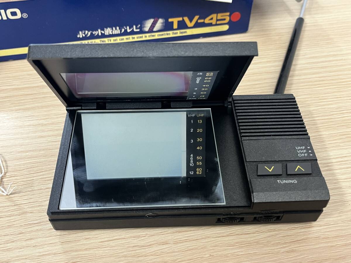 CASIO カシオ TV-45 ポケット液晶テレビ 昭和レトロの画像6