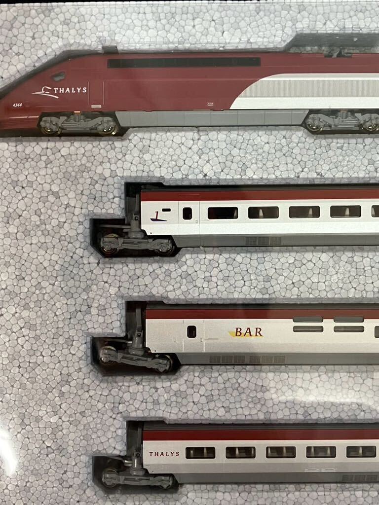 【レア・未使用品】KATO K10910 N Scale TGV Thalys PBKA 10 Car Set with Display UNITRACK THALYS 一式