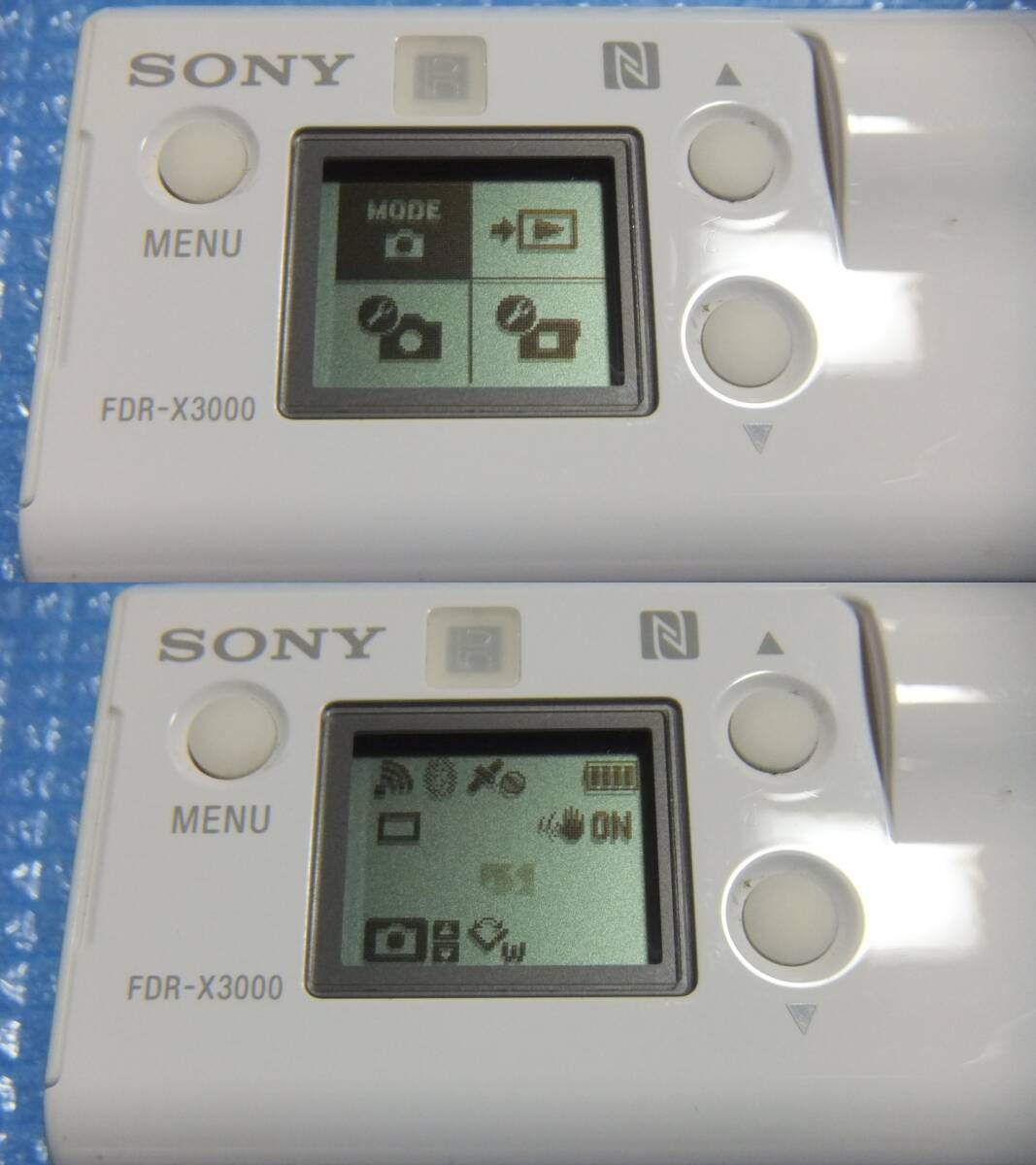 送料480円～ SONY ソニー ウェアラブルカメラ アクションカム FDR-X3000 バッテリー 充電器・防水ケース 付属 4K 録画 中古品 の画像2