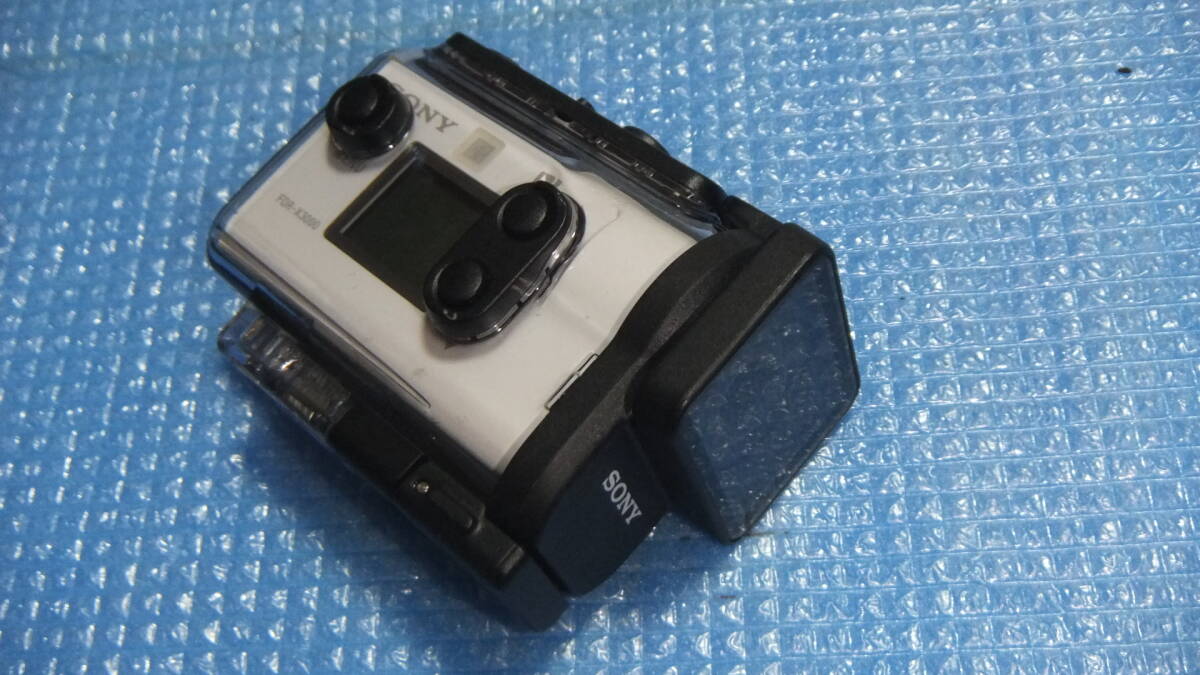 送料480円～ SONY ソニー ウェアラブルカメラ アクションカム FDR-X3000 バッテリー 充電器・防水ケース 付属 4K 録画 中古品 の画像10