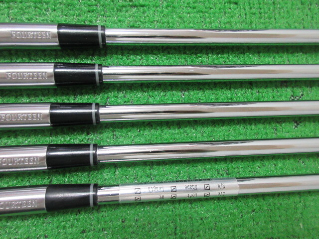 フォーティーン◆◆ TB-5 FORGED アイアン 5本 #6-Pw FS-90i(S) ◆◆FOURTEEN フォージド ゴルフクラブ CK91_画像5