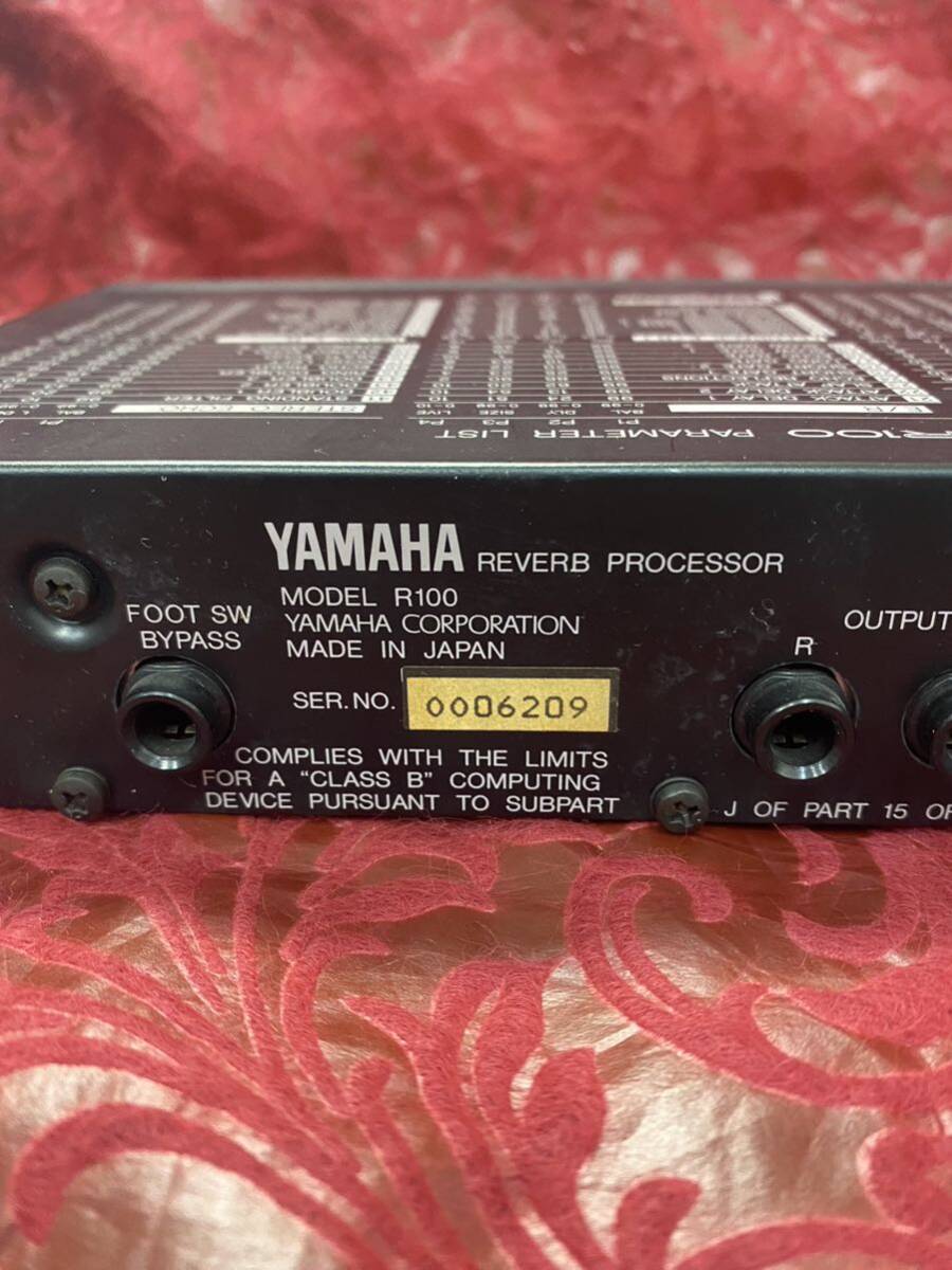 ヤマハ YAMAHA REVERB PROCESSOR R100 エフェクター リバーブプロセッサー YAMAHA ヤマハの画像7