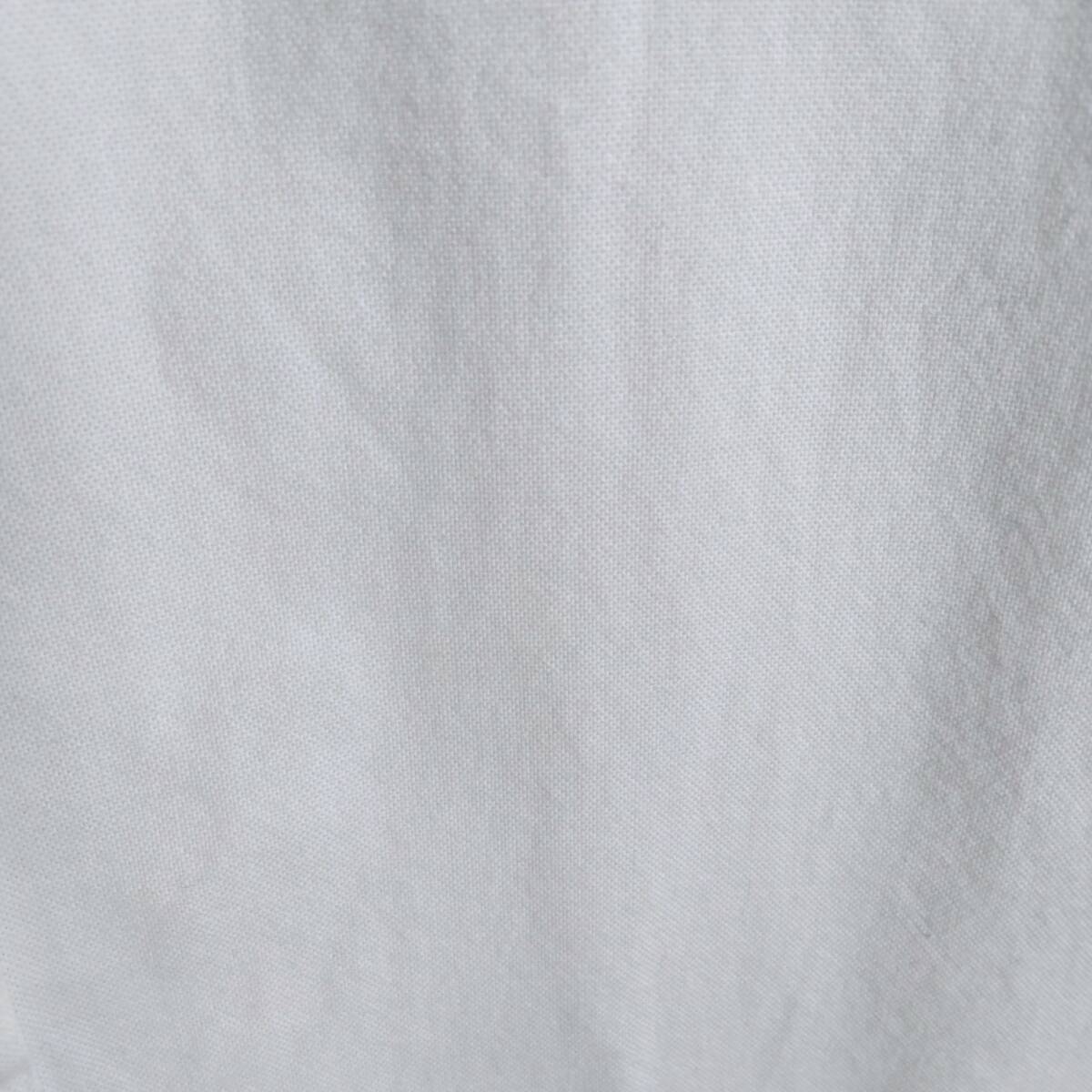 TOMMY HILFIGER☆トミーヒルフィガー　ワイシャツ　カッターシャツ　半袖　コットンシャツ　襟付き　ワンポイント　ロゴ刺繍　白　L_画像9