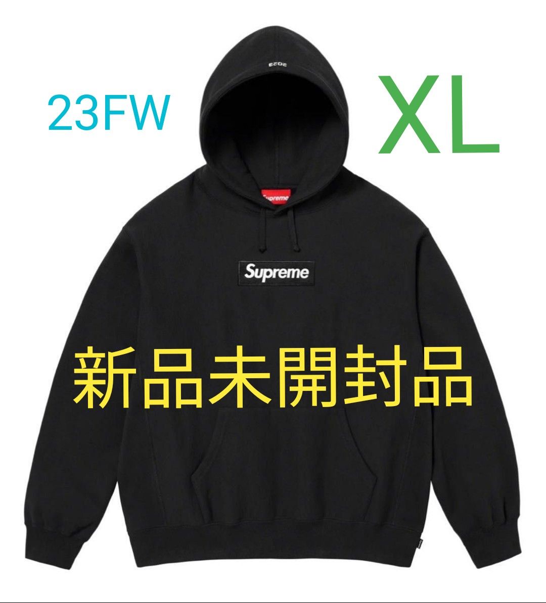 【新品】Supreme Box Logo Hooded Sweatshirt シュプリーム 黒 Black パーカー ボックスロゴ
