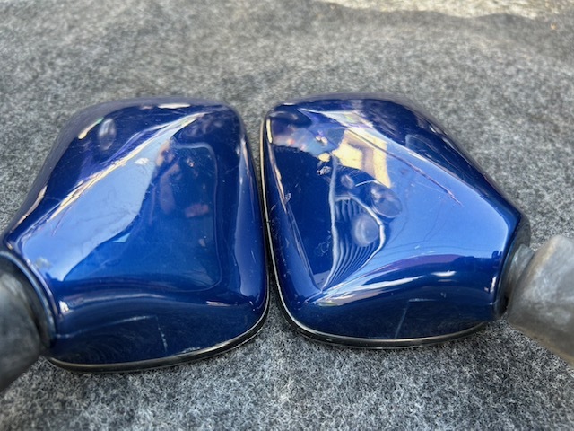  original door mirror Tahiti blue left right set Rover Mini control number 4 Classic Mini 