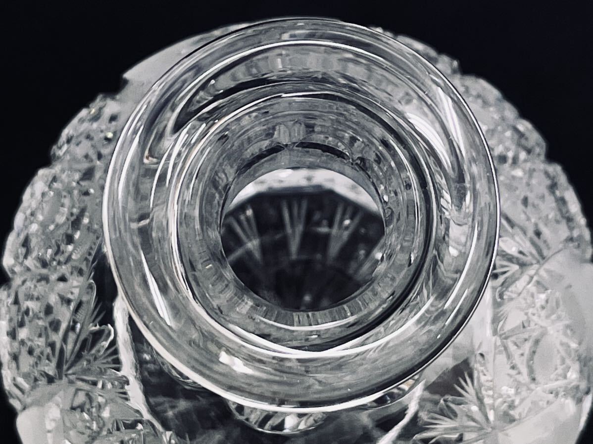 ◆【ボヘミア ガラス】クリスタル・ デキャンタ・ 酒器・ワイン・ボトル・デカンタ・ガラス・ウィスキー・ブランデー・ 洋酒・インテリアの画像3