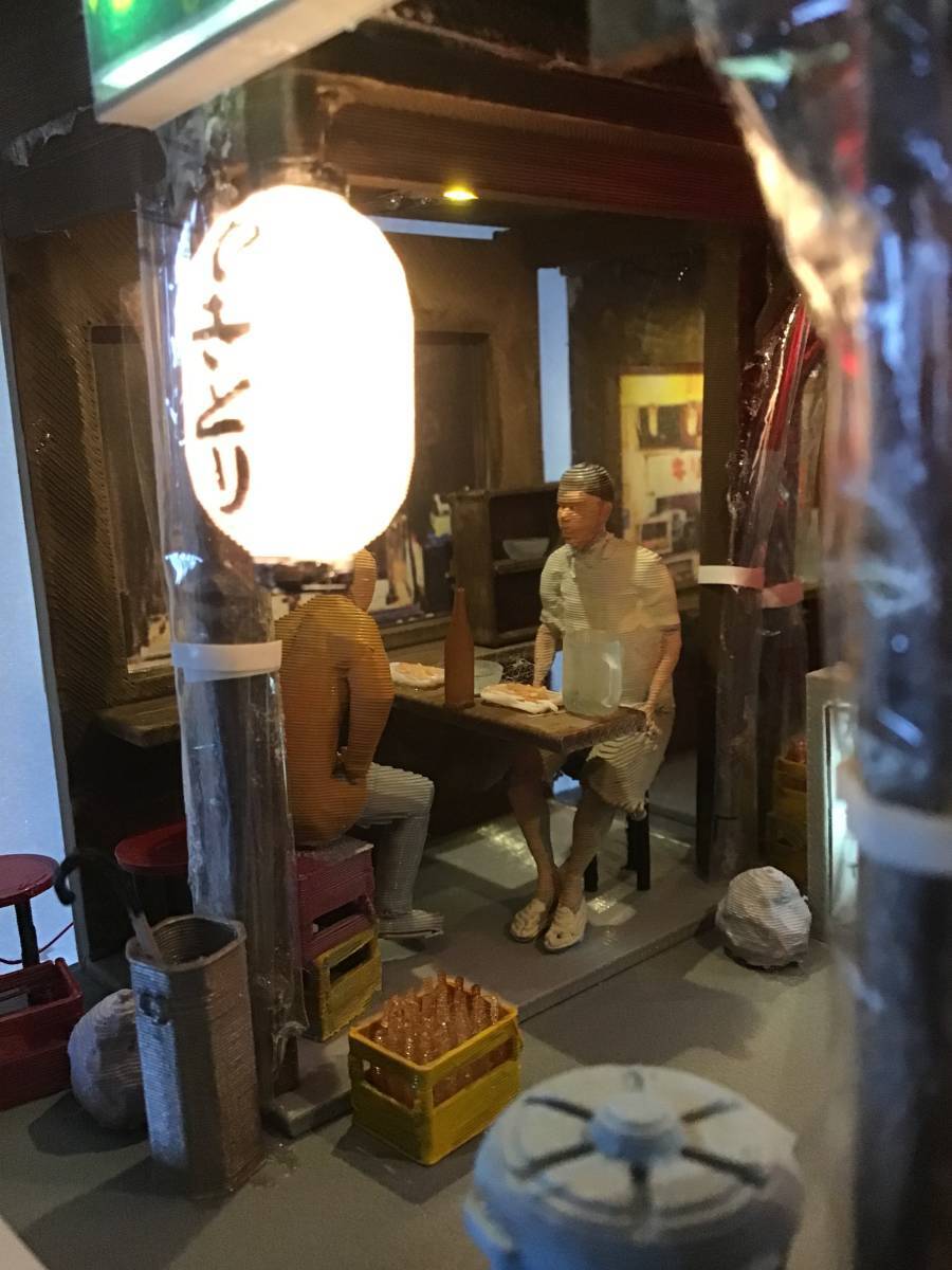 昭和レトロシリーズ ★ジオラマ工房 信（SHIN）★箱中 ジオラマ 新宿「思い出横丁」 の画像2