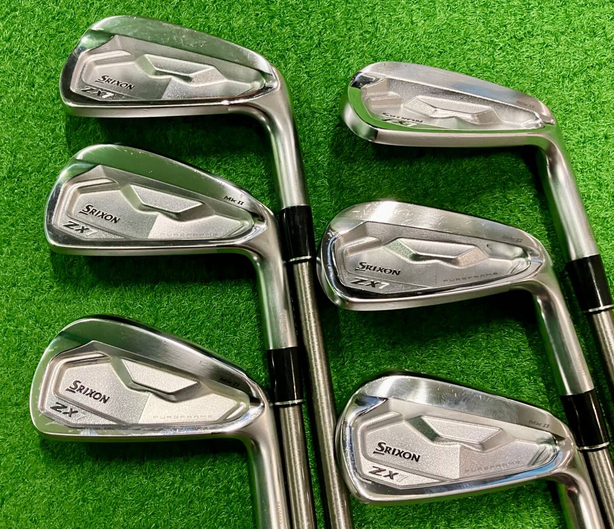 SRIXON/スリクソン ZX7 Mk-Ⅱ #5-PW(6本セット) アイアン SteelFiber i95 CW flex:S 中古・美品の画像1