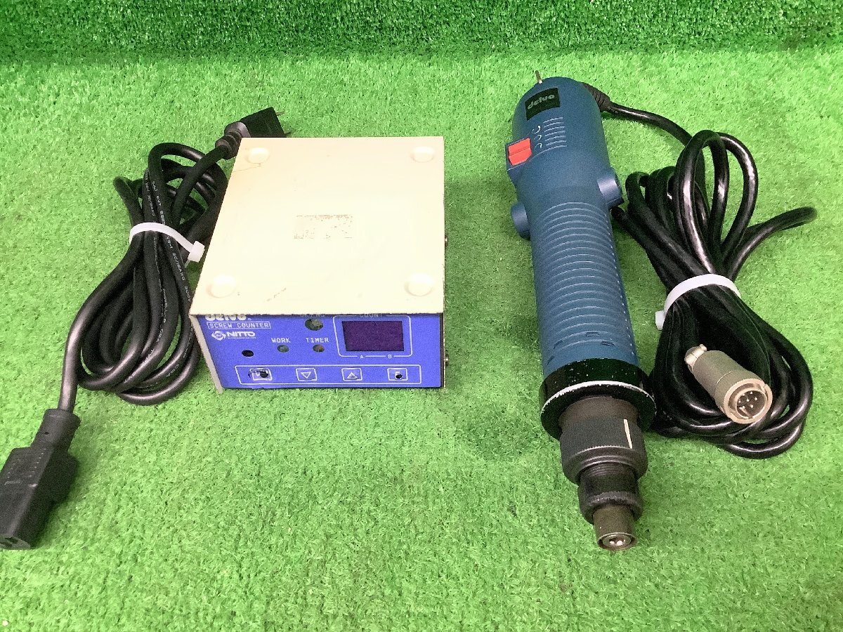 【ジャンク】中古品 NITTOKOHKI 日東工器 電動ドライバー delvo デルボ + ねじ締めカウンタ DLR5040A-WN