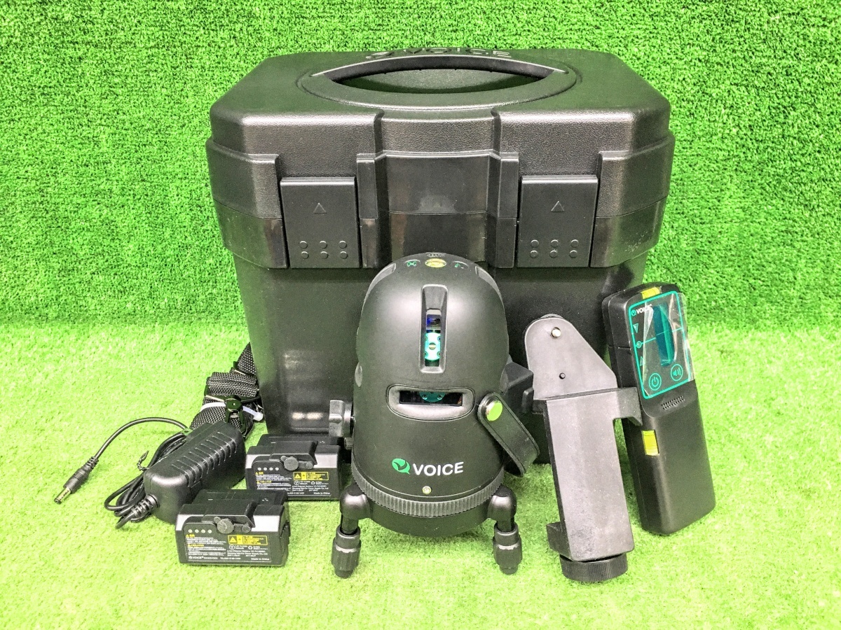  used beautiful goods VOICE voice green Laser ... vessel Model-G8 battery 2 piece +. light vessel + case set 