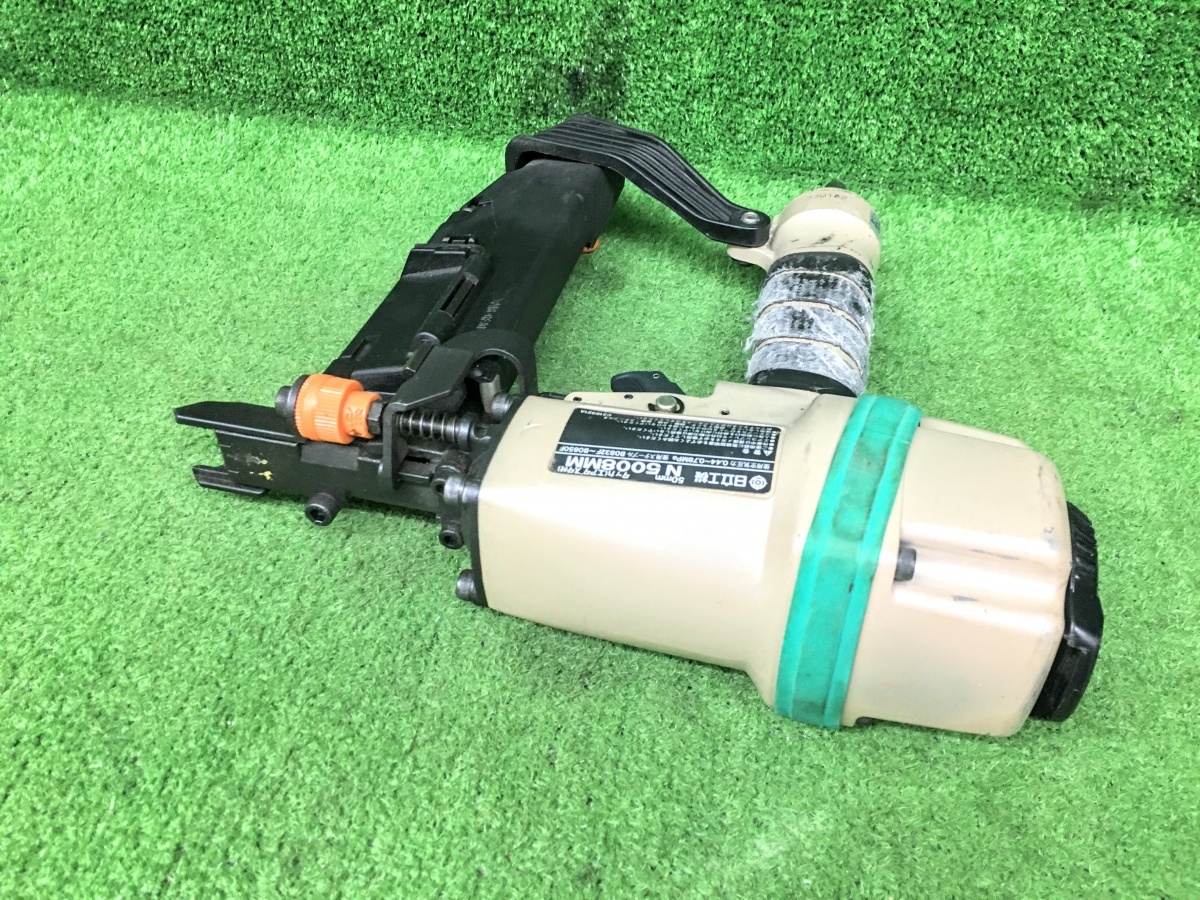 中古品 Hitachi koki 日立工機 常圧 50mm エアタッカ N5008MM ※本体+ケース_画像5