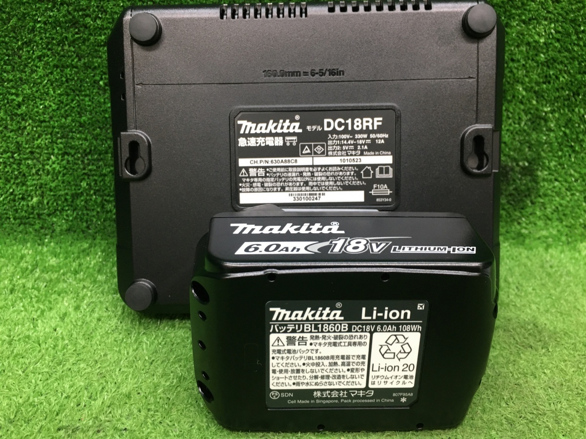 未使用品 makita マキタ 18V 6.0Ah 充電式ケーブルカッタ TC101DRG ※バッテリ1個＋充電器セットの画像9