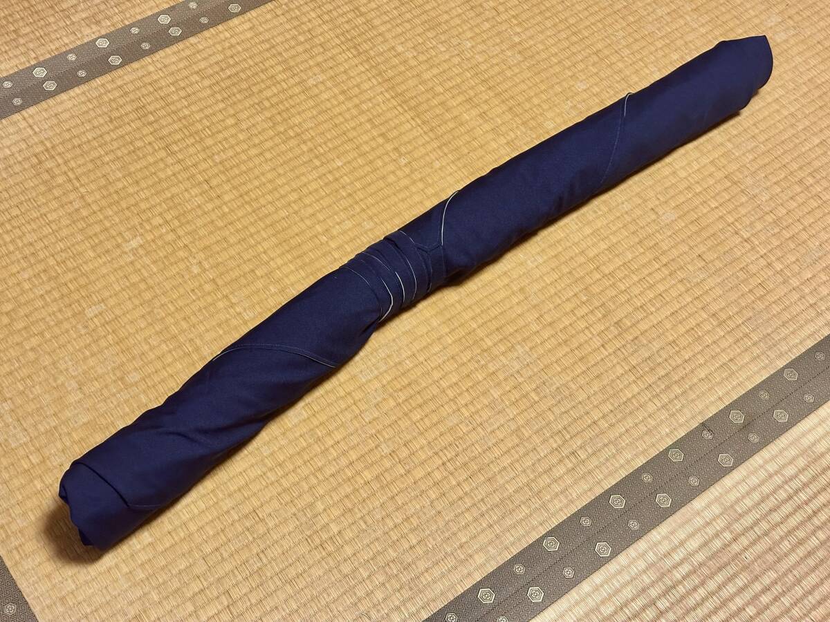【刀剣専用】刀剣梱包用の風呂敷 130cm ネイビーブルーとミント色のリバーシブルの画像4