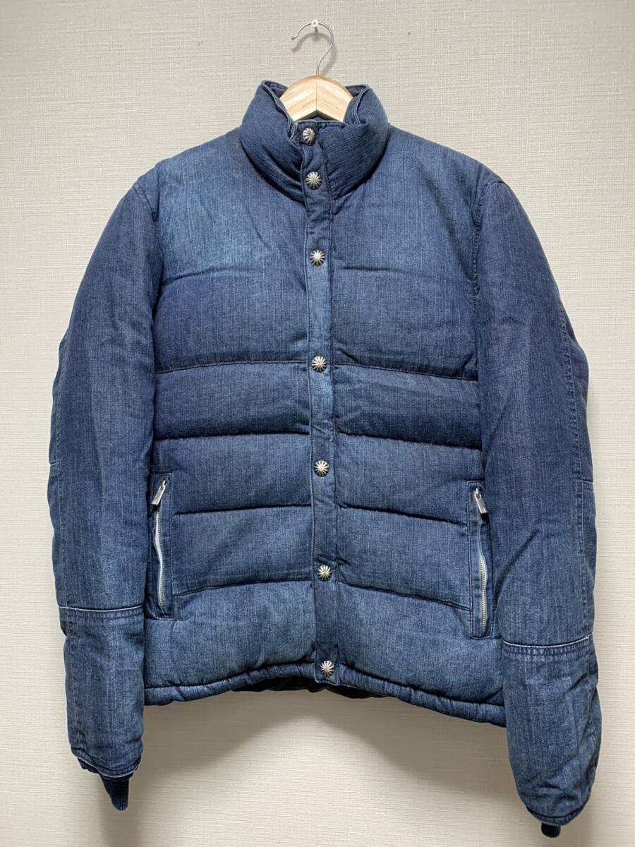 [RESOUND CLOTHING] 定価55,000 ANDREW DENIM DOWN JACKET コンチョボタン インディゴデニム ダウンジャケット 4 リサウンドクロージング_画像2