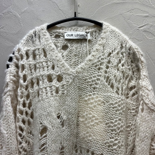 Our Legacy アワーレガシー V-NECK CROCHET M4233VCB オフホワイト系 【代官山04】_画像3