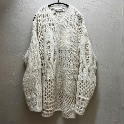 Our Legacy アワーレガシー V-NECK CROCHET M4233VCB オフホワイト系 【代官山04】_画像1