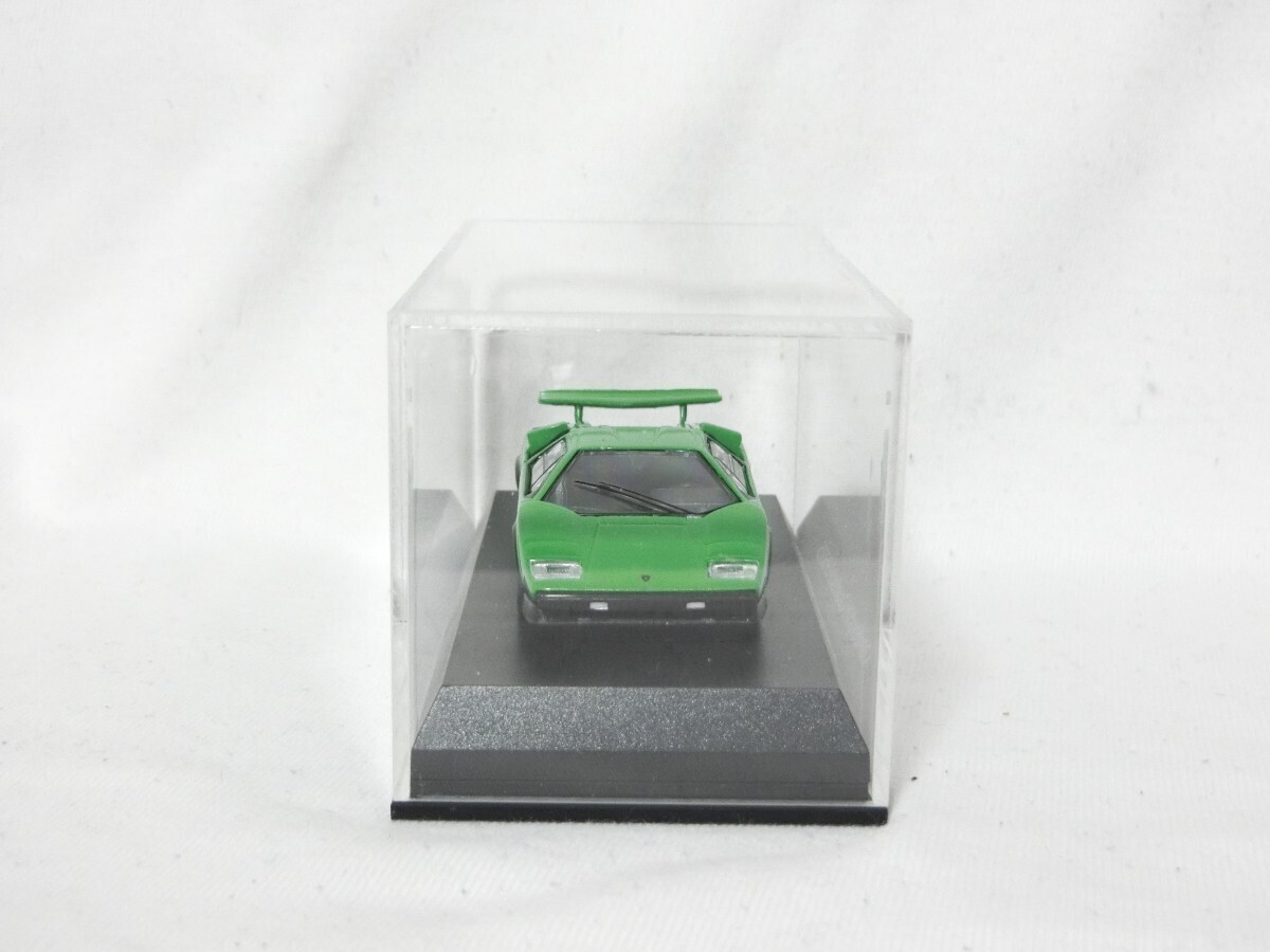  Kyosho 1/64 acrylic fiber case & wooden pedestal unused unopened 2 piece set Lamborghini, Ferrari, Porsche, Toyota, Lancia, minicar 