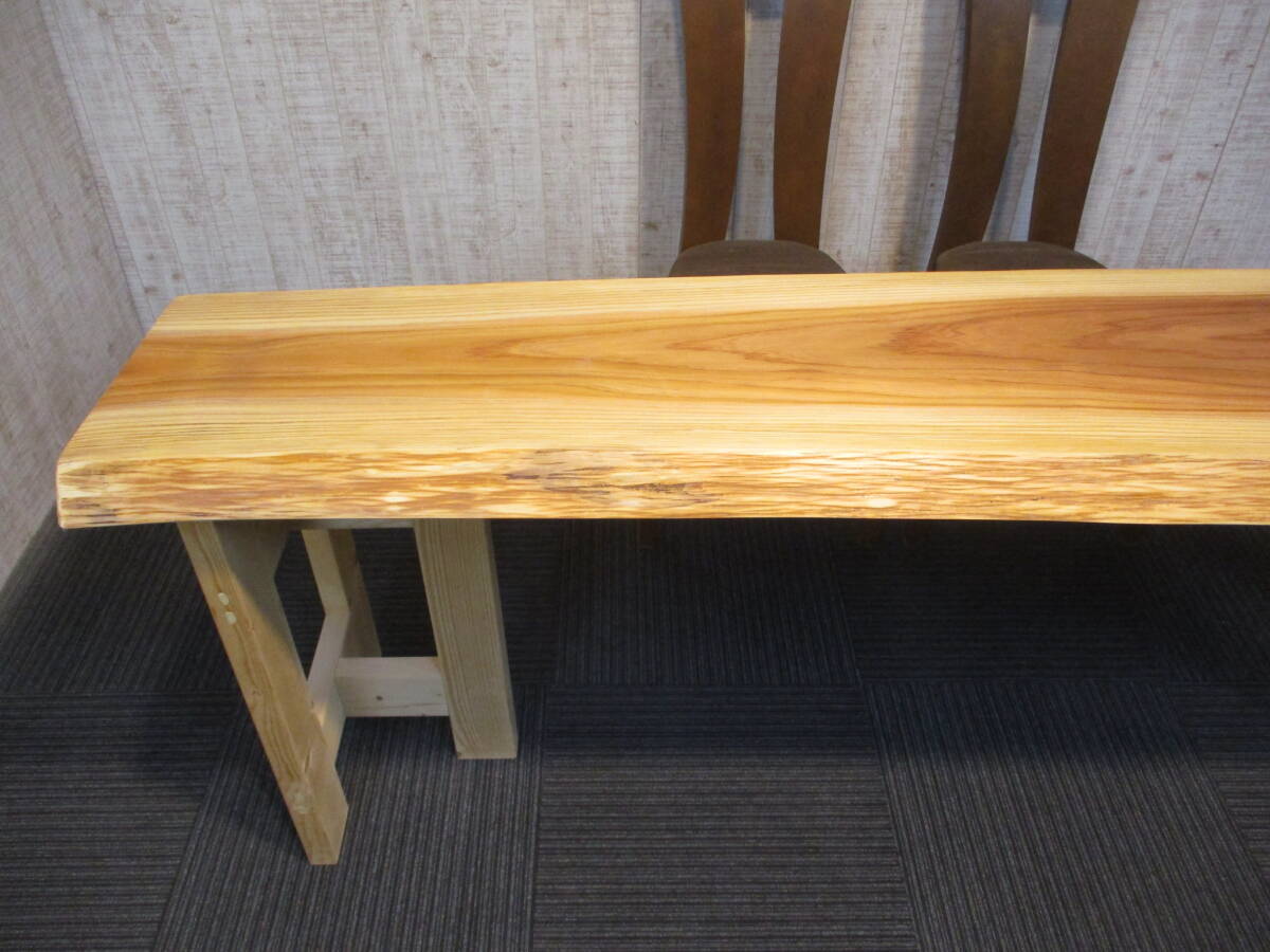 1162　杉　座卓　ローテーブル　一枚板　テーブル　一枚板テーブル　ダイニング　カウンター　ベンチ_画像2